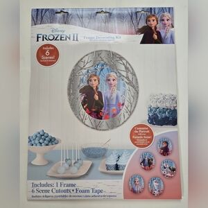 Disney’s Frozen II Glitter Wall Frame & Cutouts Party Decorating Kit - 7 Pc Elsa